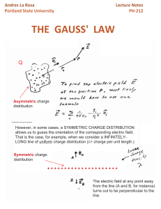 THE GAUSS` LAW