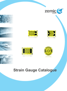 Strain Gauge Catalogue