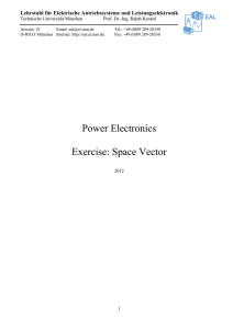 Power Electronics Exercise: Space Vector