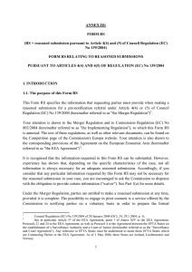 ANNEX III: FORM RS (RS = reasoned submission pursuant to Article