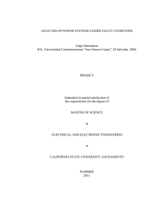 ANALYSIS OF POWER SYSTEMS UNDER FAULT CONDITIONS