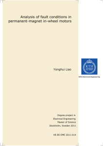 Analysis of fault conditions in permanent-magnet in-wheel