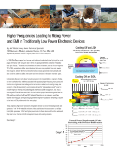 Higher Frequencies Leading to Rising Power and EMI