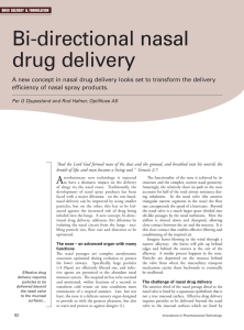 Bi-directional nasal drug delivery