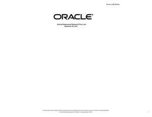 Oracle Engineered Systems Price List