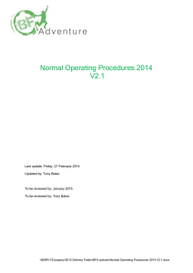 Normal Operating Procedures 2014 V2.1