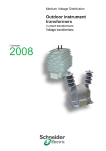 Outdoor instrument transformers