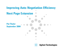 Improving Auto-Negotiation Efficiency Next Page Extension