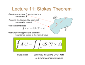 Lecture 11: Stokes Theorem
