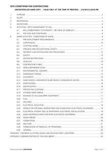 Contractor safety requirements