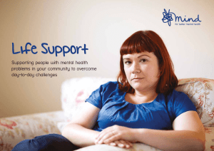 Life Support: Supporting people with mental health problems