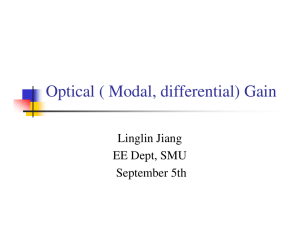 Optical ( Modal, differential) Gain
