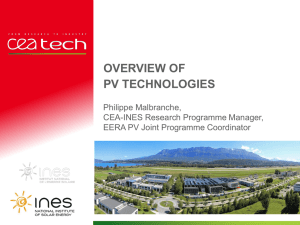 Overview of PV modules