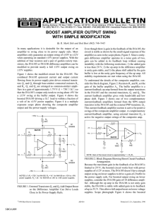 Boost Amplifier Output Swing