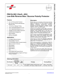 FR015L3EZ Low-Side Reverse Bias / Reverse Polarity Protector