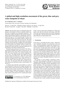 A global and high-resolution assessment of the green, blue and grey