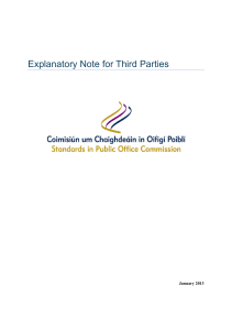 Third Parties - Standards in Public Office Commission