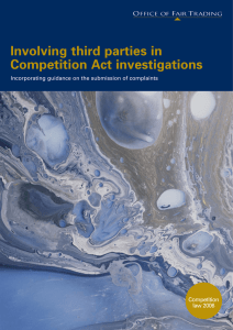 Involving third parties in Competition Act investigations