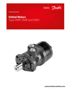 OMP/OMR/OMH Orbital Motors Technical Information