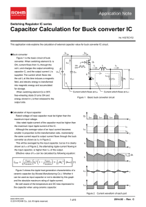 Capacitor Calculation for Buck converter IC : Power