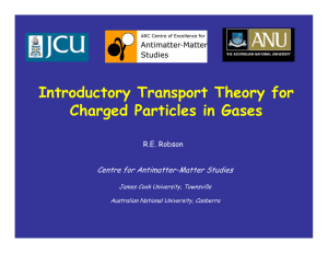 Introductory Transport Theory for Charged Particles in Gases