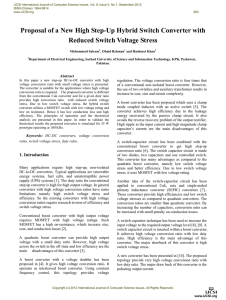 Proposal of a New High Step-Up Hybrid Switch Converter with