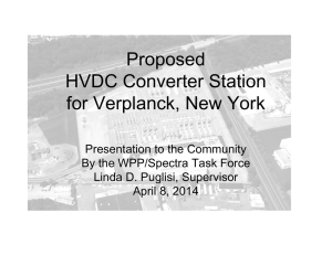 Proposed HVDC Converter Station for Verplanck, New York