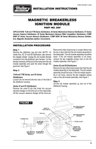 Mallory 609 Ignition Control Module Installation Instructions