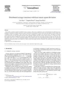 Distributed average consensus with least-mean