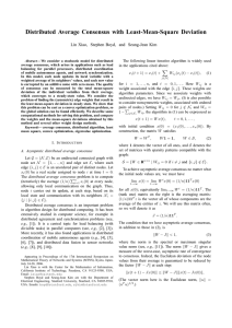 Distributed Average Consensus with Least-Mean