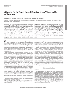 Vitamin D 2 Is Much Less Effective than Vitamin D 3 in - Direct-MS