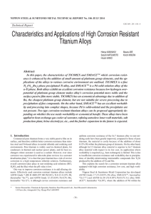 Characteristics and Applications of High Corrosion Resistant