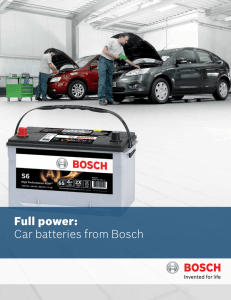 Full power: Car batteries from Bosch