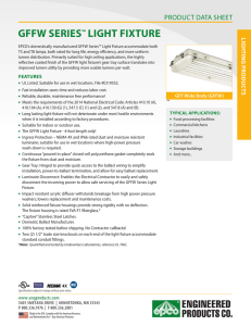 gffw series™ light fixture - Engineered Products Company