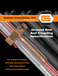 Ground Rod And Coupling Specification