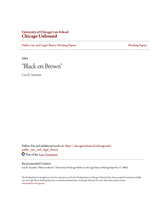 Black on Brown - Chicago Unbound