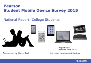 Pearson Student Mobile Device Survey 2015