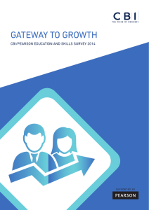 Gateway to growth: CBI/Pearson education and skills survey 2014