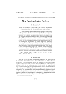 New Semiconductor Devices