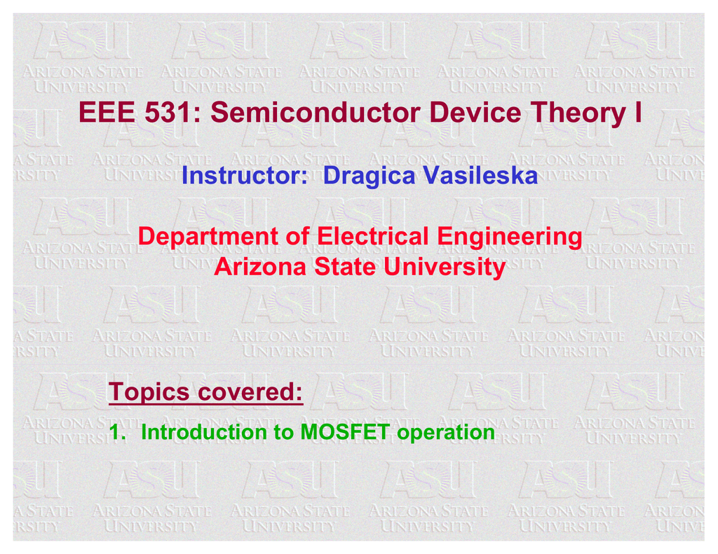 Semiconductor Device Theory