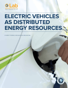 electric vehicles as distributed energy resources