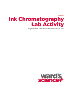 Ink Chromatography Lab Activity