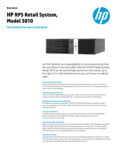 HP RP5 Retail System, Model 5810