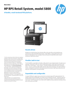 HP RP5 Retail System, model 5800