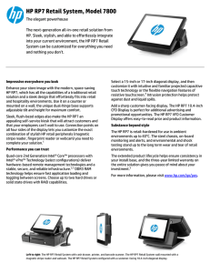 HP RP7 Retail System, Model 7800