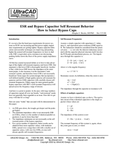 ESR and Bypass Capacitor Self Resonant