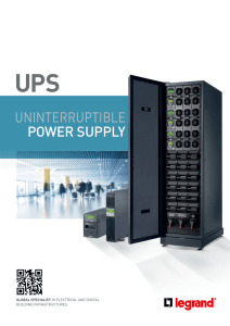 UNINTERRUpTIBLE Power SuPPly