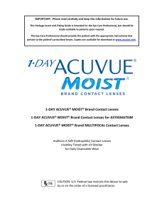 1-DAY ACUVUE® MOIST® Brand Contact Lenses 1