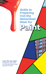 Guide to Preparing Hot-Dip Galvanized Steel for Paint