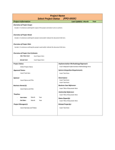 (PPO- ) Project Name Select Project Status XXXX